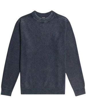 G-Star Truien & Vesten ,Blauw ,Katoen Washed Knit Pullover