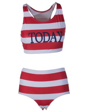 Alberta Ferretti Badmode ,Rood ,Rode Zwemkleding Voor Zomerse Stranddagen