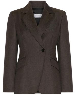 Max Mara Jassen ,Bruin ,Blazers - Zwart