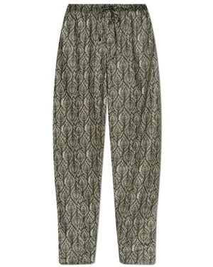 Hanro Night And Day Katoenen Pyjamabroek - Groen