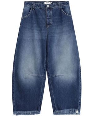 Please Cropped Jeans - Blue
