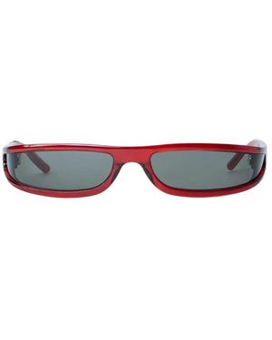 Rick Owens Fog Zonnebril - Rood