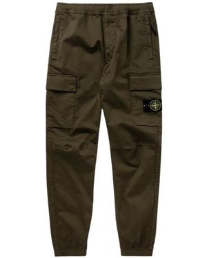 Stone Island Slim-Fit Trousers - Green