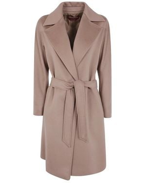 Max Mara Belted Coats - Marrón