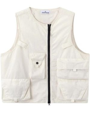 Stone Island Vests - Blanco