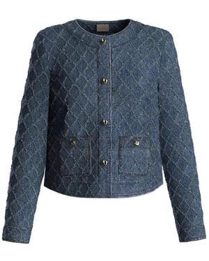 Marella Jassen ,Blauw ,Denim Emme Denim Jacket