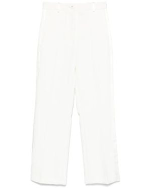 Elisabetta Franchi Straight Pants - White