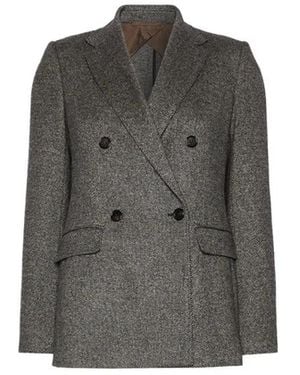 Max Mara Cresta Double-Breasted Blazer - Grijs