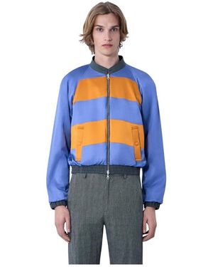 Dries Van Noten Bomber Jackets - Blue