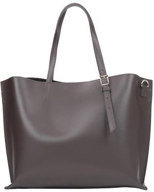 ESTRO Tassen ,Bruin ,Leer Shopper Bag - Grijs