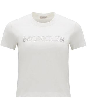 Moncler T-Shirts - Bianco
