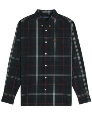 Fred Perry Overhemden ,Veelkleurig ,Casual Shirts - Zwart