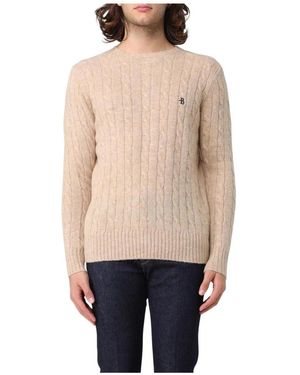 Ballantyne Zopfmuster-Pullover Aus Merinowolle - Natur
