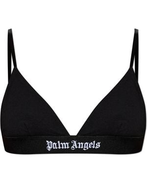Palm Angels Logo Band Bralette - Schwarz