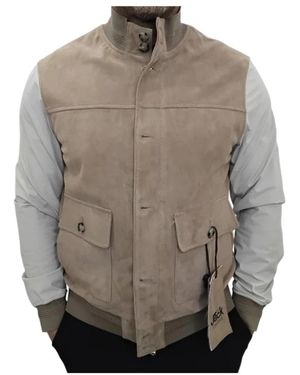 The Jack Leathers Tribeca Mix.119 Jas - Grijs