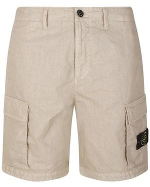 Stone Island Casual Shorts - Natural