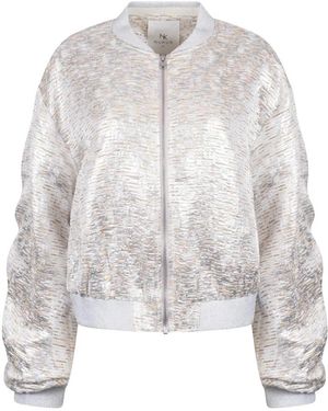 Nukus Jassen ,Grijs ,Polyester Babette Bomber