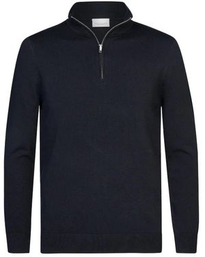 Profuomo Truien & Vesten ,Blauw ,Halfzip Pullover Pp 2J00010A