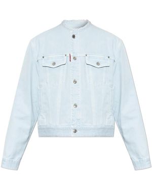 DSquared² Denim Jacket With Pockets - Blauw