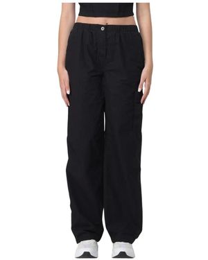 Calvin Klein Straight Trousers - Negro