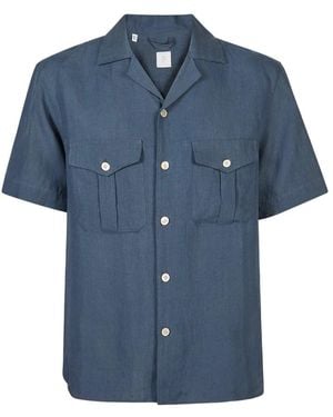 Eleventy Short Sleeve Shirts - Azul