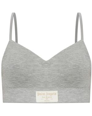 Palm Angels Logo Bra - Grijs