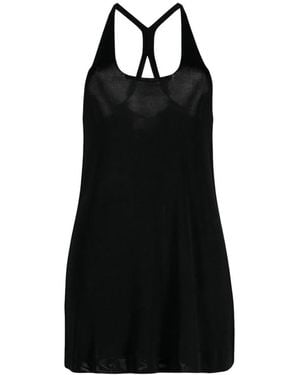 Studio Nicholson Tops ,Blauw ,Midori Cross Back Vest - Zwart