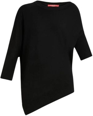 Marina Rinaldi Round-Neck Knitwear - Nero