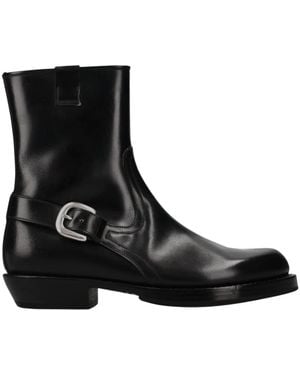 Premiata Schoenen ,Zwart ,Leer Stivaletti