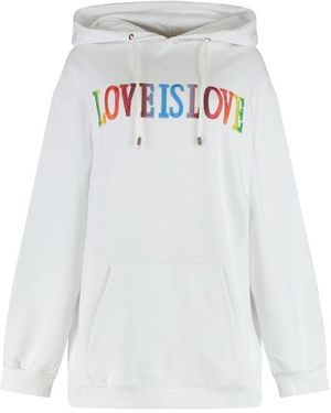 Alberta Ferretti Hoodies - White