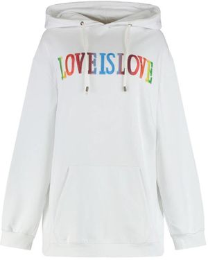 Alberta Ferretti Hoodies - White