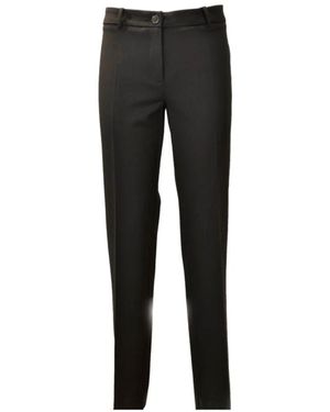 Max Mara Gabardine hose gerade geschnitten verschiedene farben - Schwarz