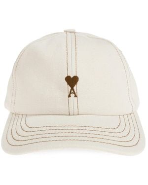 Ami Paris Logo Cap - Weiß