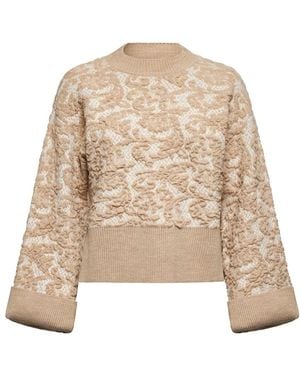 Silvian Heach Round-Neck Knitwear - Neutro