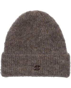 By-Bar Accessoires ,Bruin ,Logo Norton Beanie - Grijs
