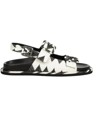 Missoni Mia Platte Sandalen - Zwart