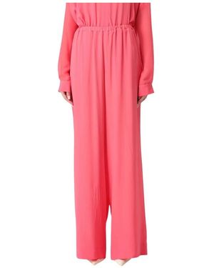SIMONA CORSELLINI Wide Trousers - Rosa