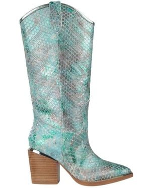 Alma En Pena. Cowboy & Biker Boots - Green