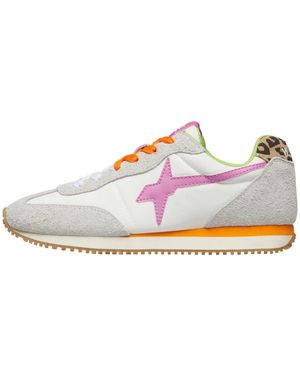 W6yz Schoenen ,Veelkleurig ,Suède Samoa-Uni - Wit