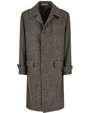 Corneliani Single-Breasted Coats - Gris