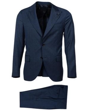 Lardini Kostuums ,Blauw ,Single Breasted Suits