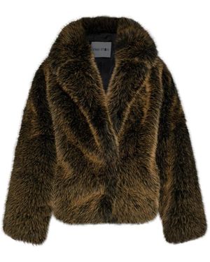 Stand Studio India Faux Fur Jacke - Grün