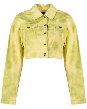 Patrizia Pepe Kurze Jeansjacke - Gelb