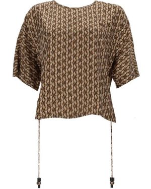 Max Mara Overhemden ,Bruin ,Nordica Blouse