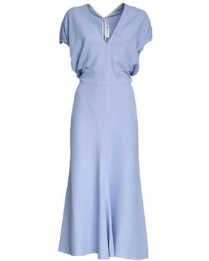 Victoria Beckham Midi Dresses - Blue