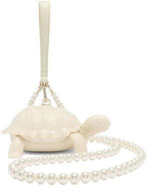 Simone Rocha Crème Schildpadvormige Crossbody Tas - Wit