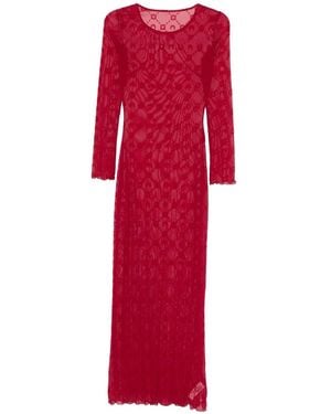 Marine Serre Jurk - Rood