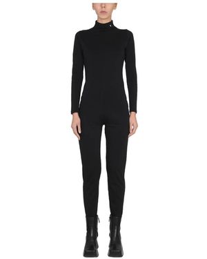 Raf Simons Jumpsuits & Playsuits ,Zwart ,Katoen Jersey Jumpsuit