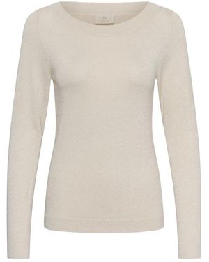 Kaffe Round-Neck Knitwear - Neutro