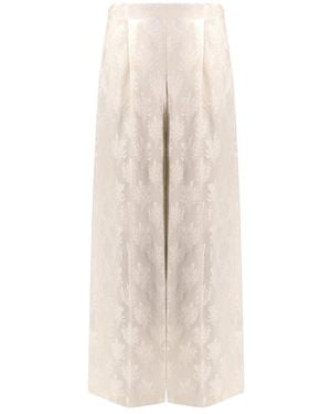 Fendi Wide Trousers - Natural